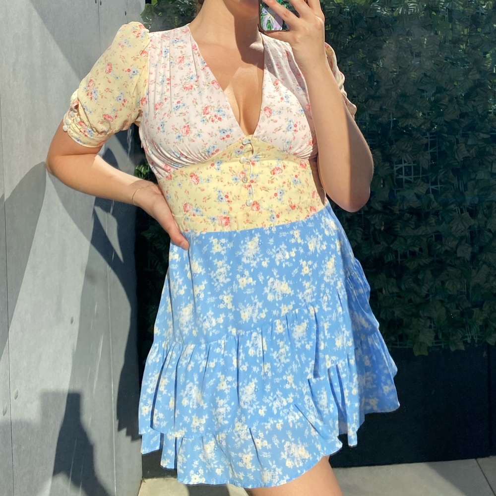 Floral mini dress